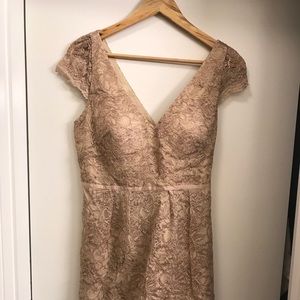 Jenny Yoo gold lace dress